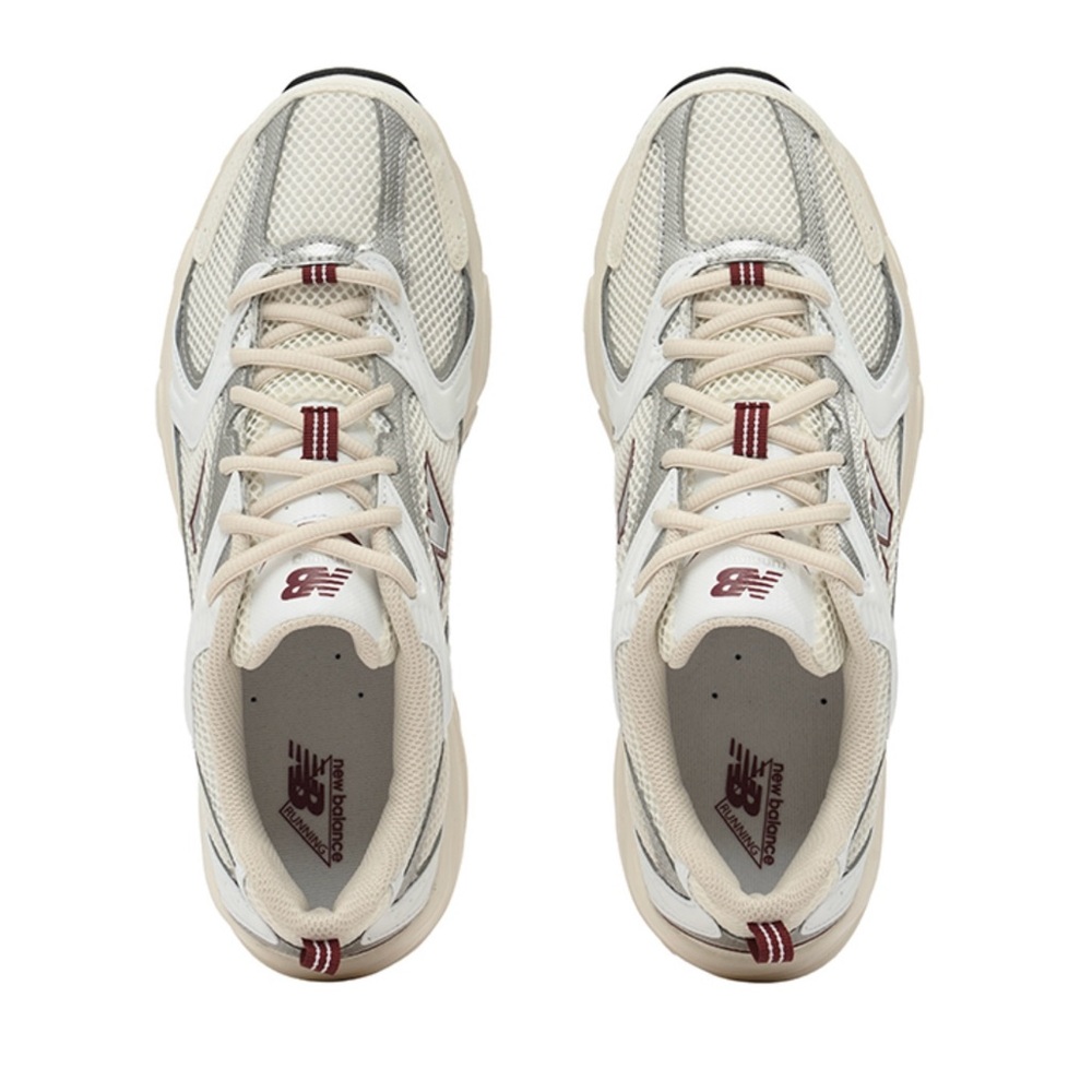 New Balance 530 Shoes (Sea Salt Mercury Red)